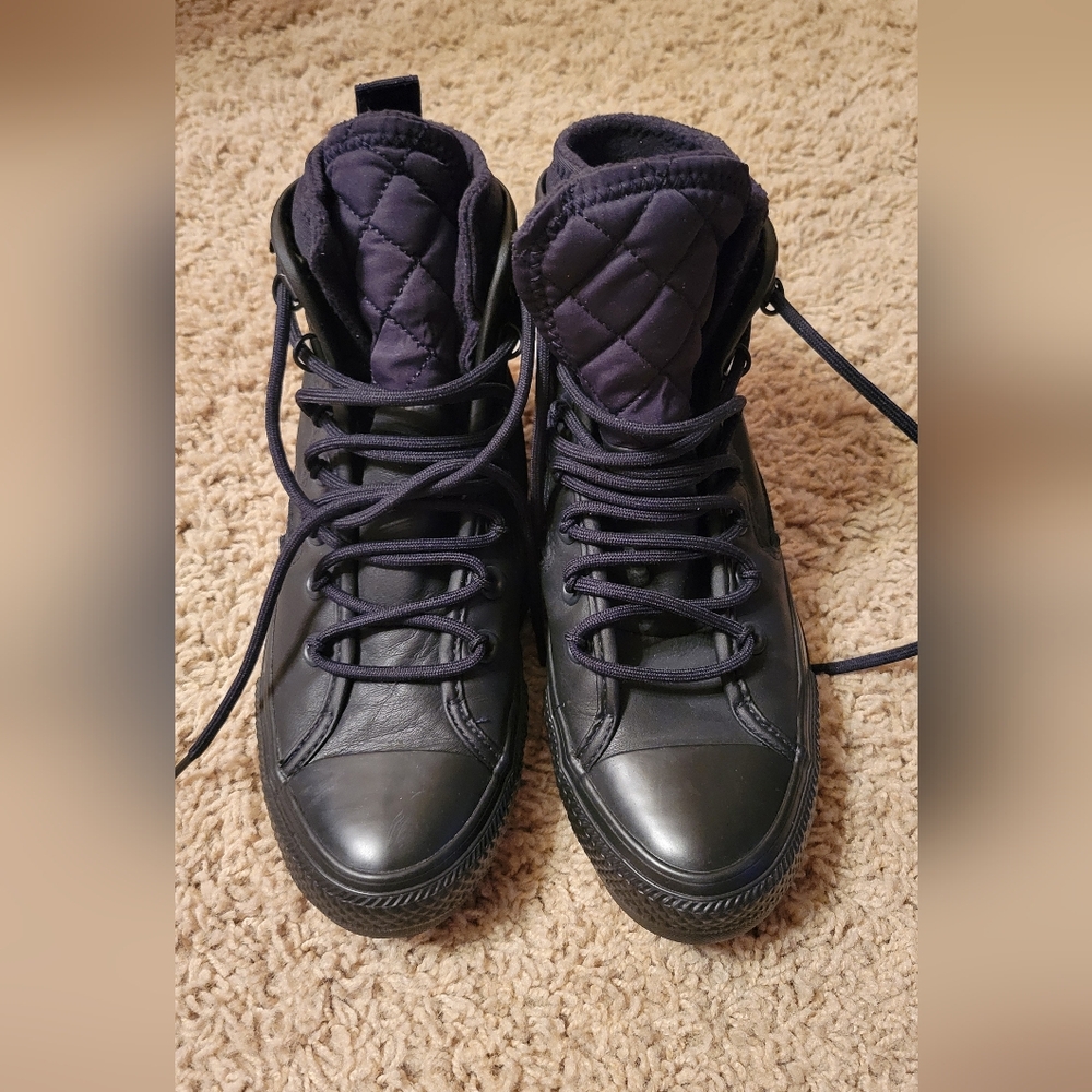 Womens Converse Waterproof Black High-Top Shoes